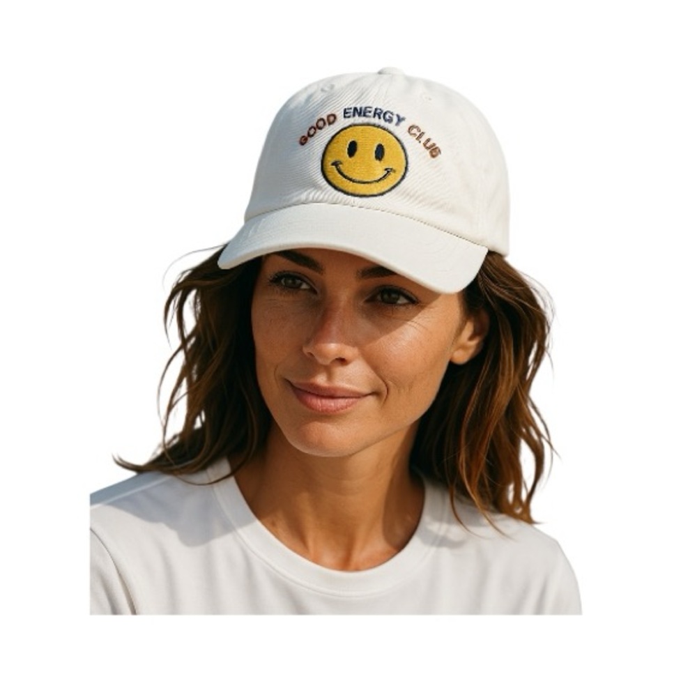 “Good Energy Club” Happy Face Baseball Hat - Picture 11 of 11